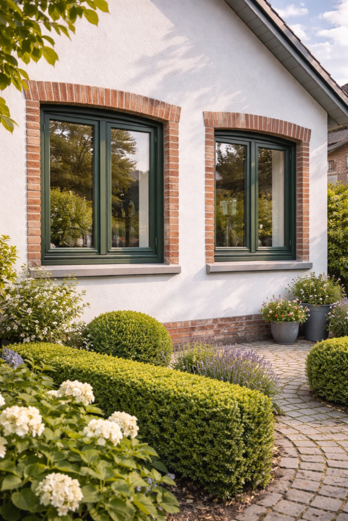 Haus mit grünen Fenstern in Euskirchen