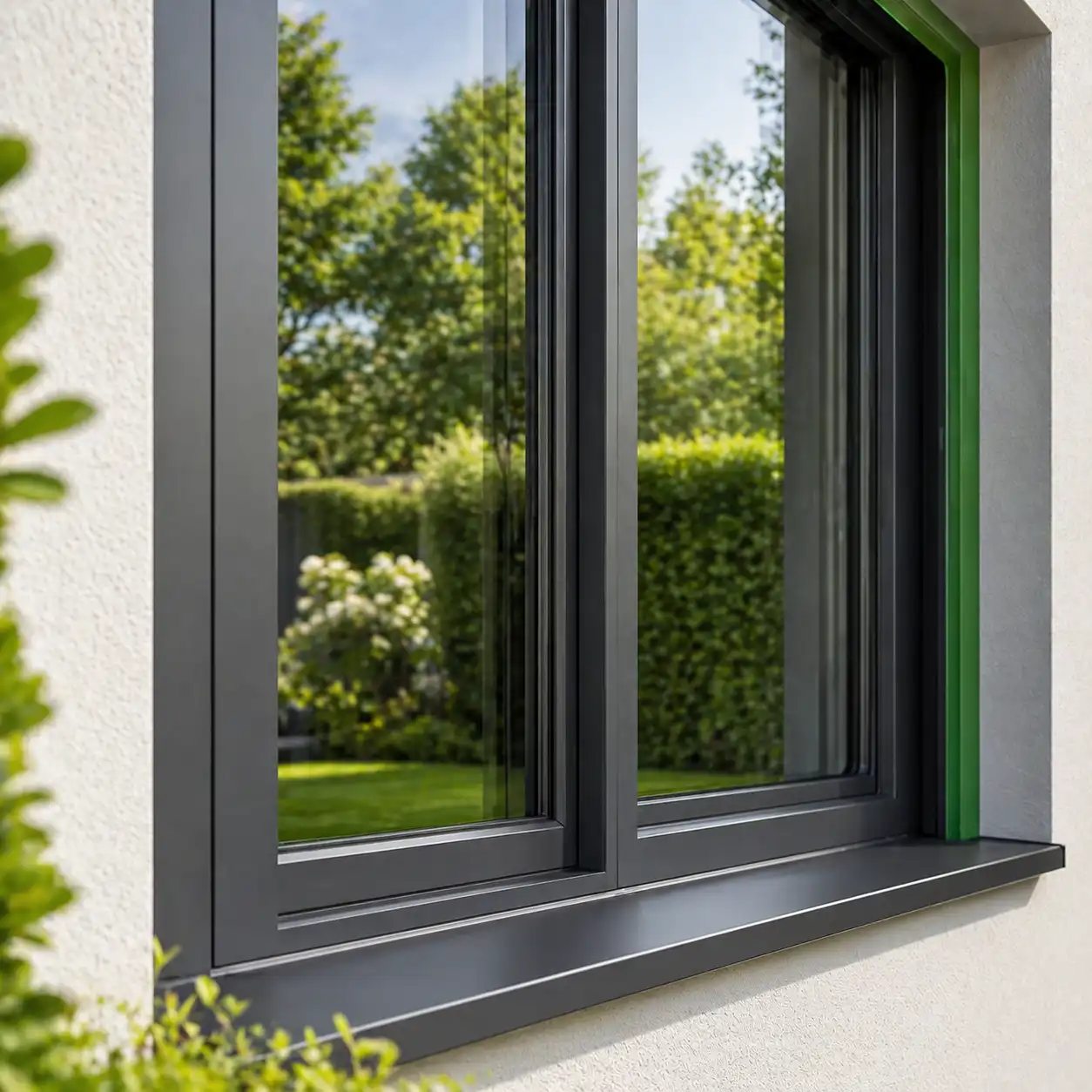 Graues Kunststofffenster Eschborn