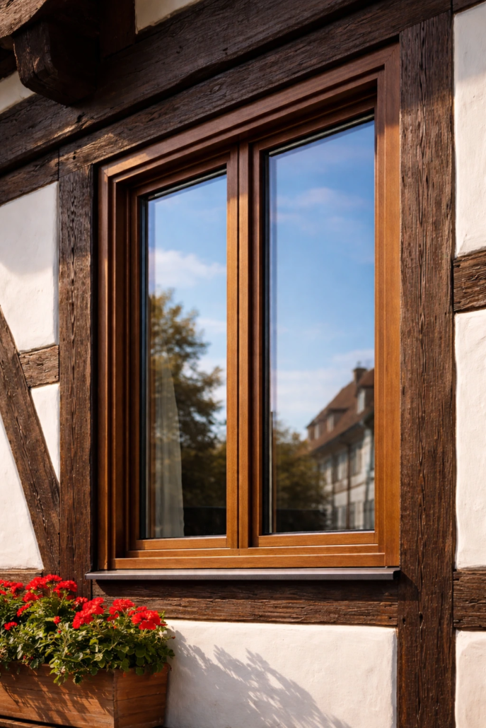 Fachwerkhausfenster in Detmold