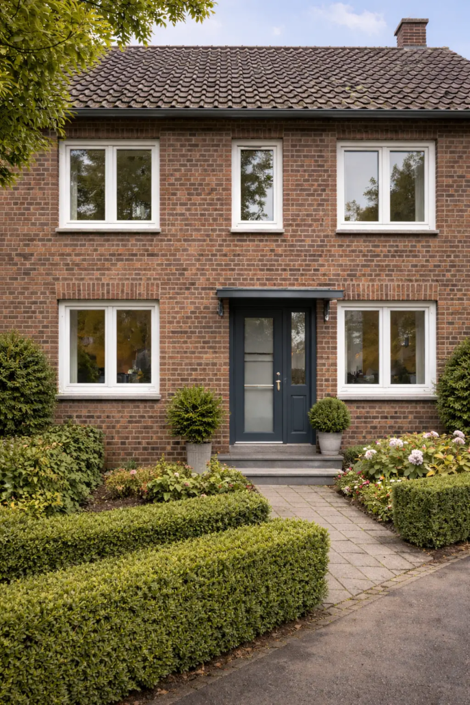 Schönes, älteres Haus mit neuen Fenstern