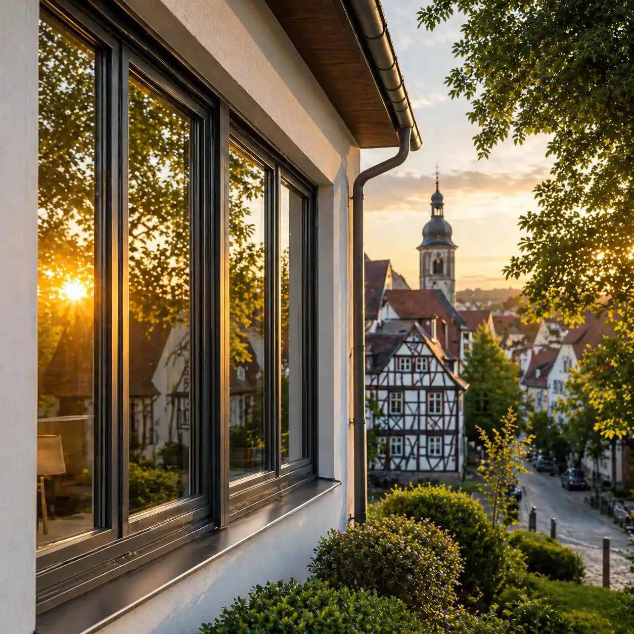 Fensterwand in Heusenstamm Mitte