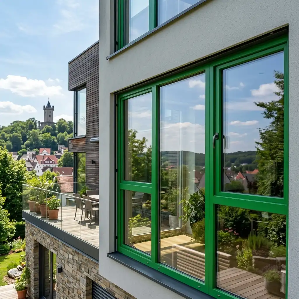 Grünes Fenster in Dillenburg