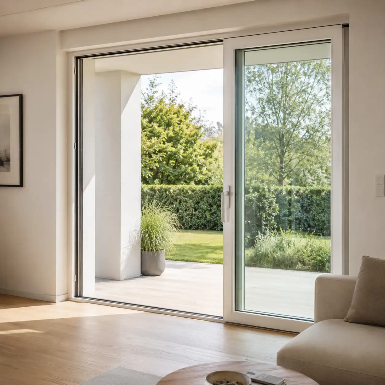 Energieeinsparung neue Fenster als Hebe-Schiebe-Tür mit Wärmeschutzverglasung