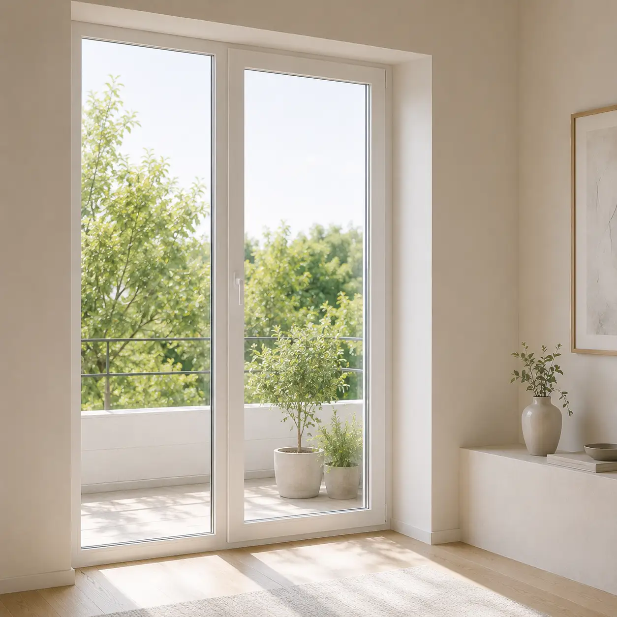 Energieeinsparung neue Fenster bodentief mit Wärmeschutzverglasung