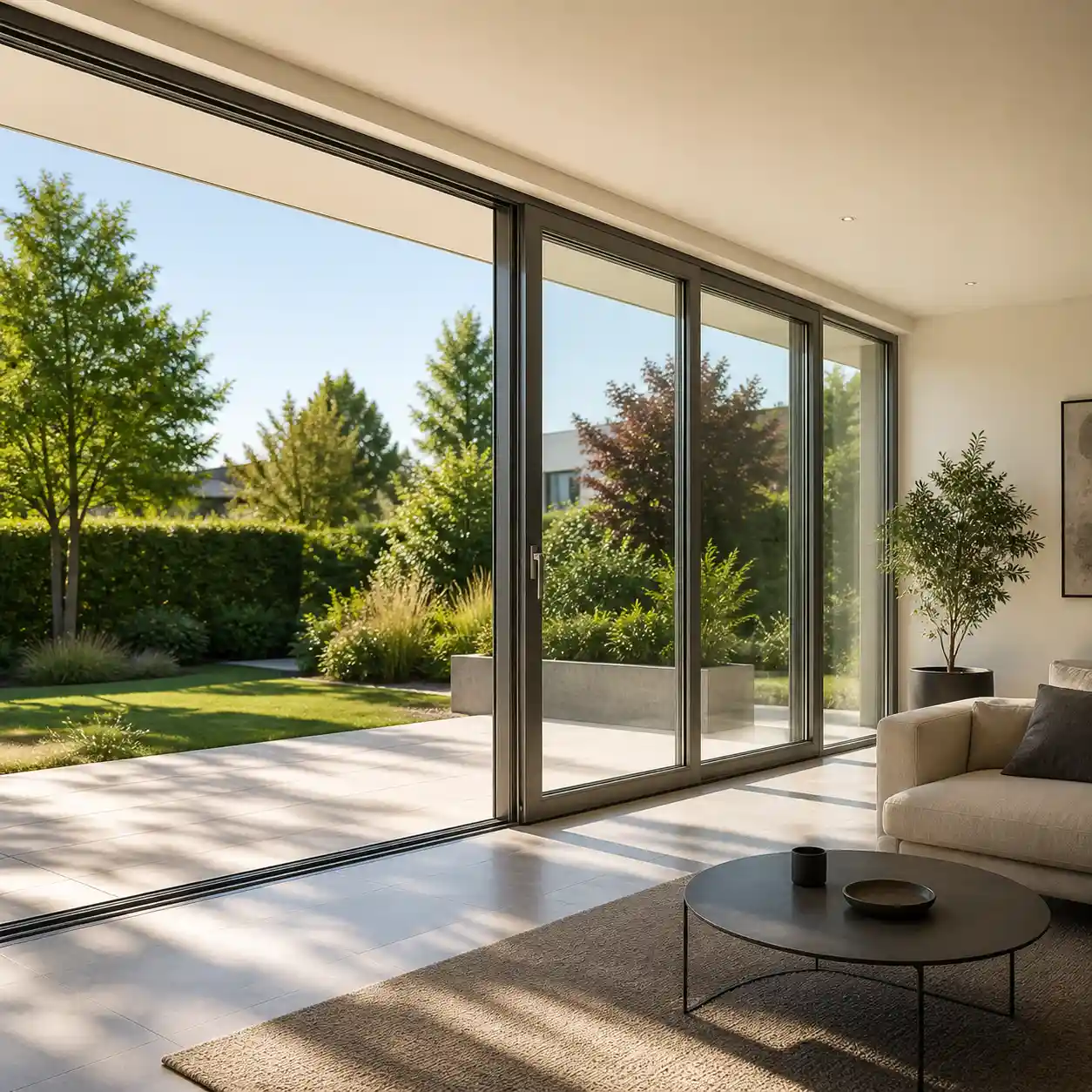 offene Fensterfront in Usingen