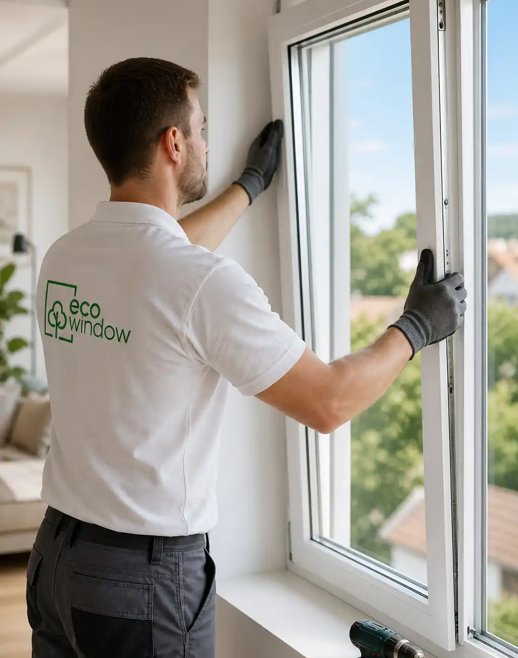 ecowindow-Monteur montiert Fenster in Fritzlar