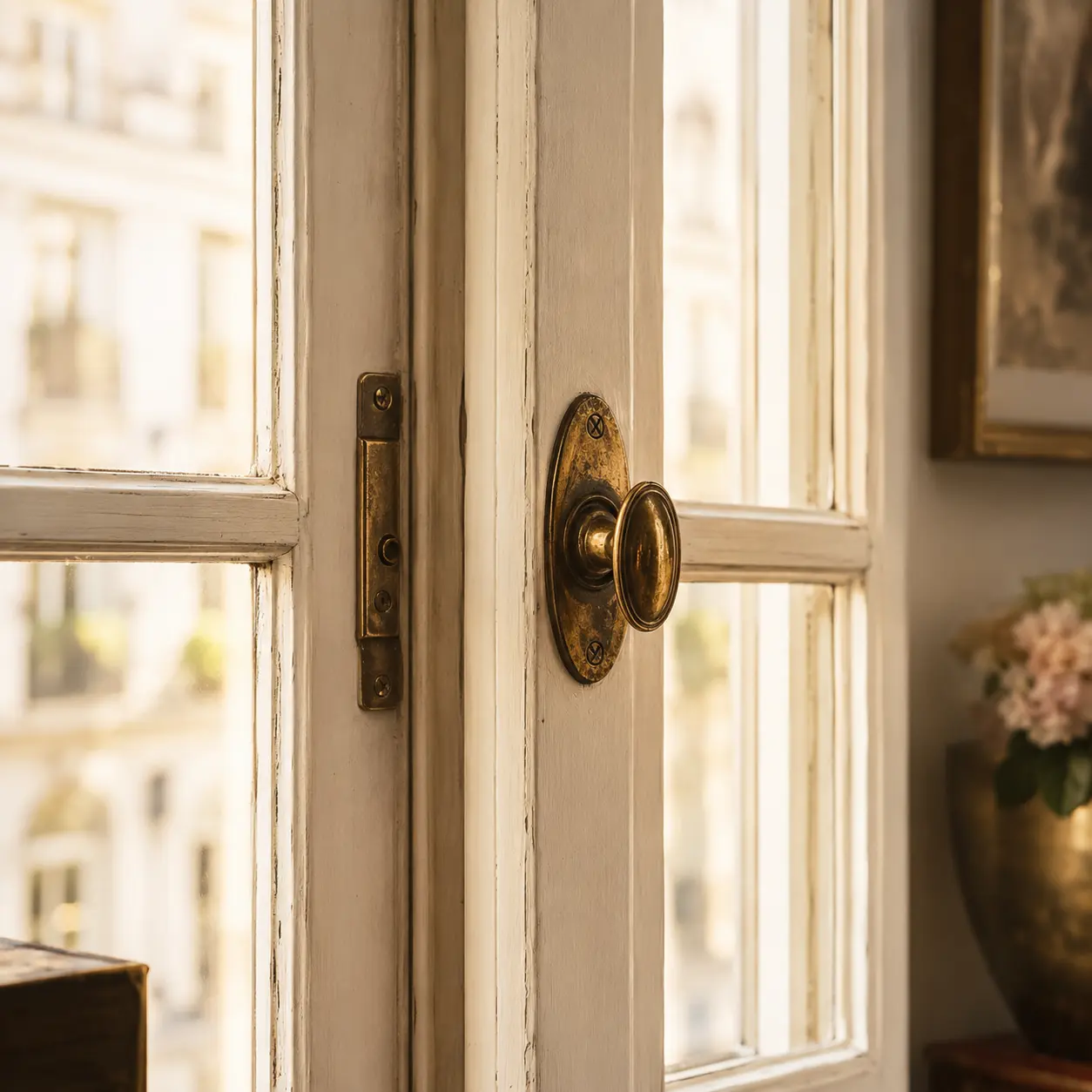 Historische Fensterolive als Vorläufer moderner Fensterbeschläge