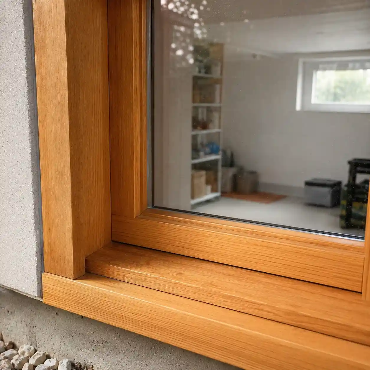 Kellerfenster aus Holz Kiefer