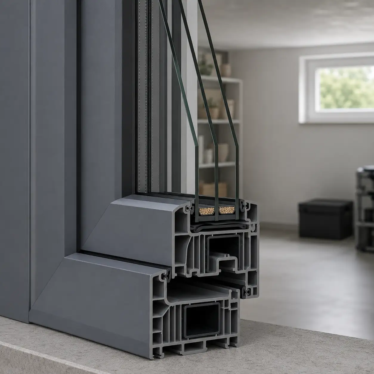 Kellerfenster Kunststoff Premiumprofil