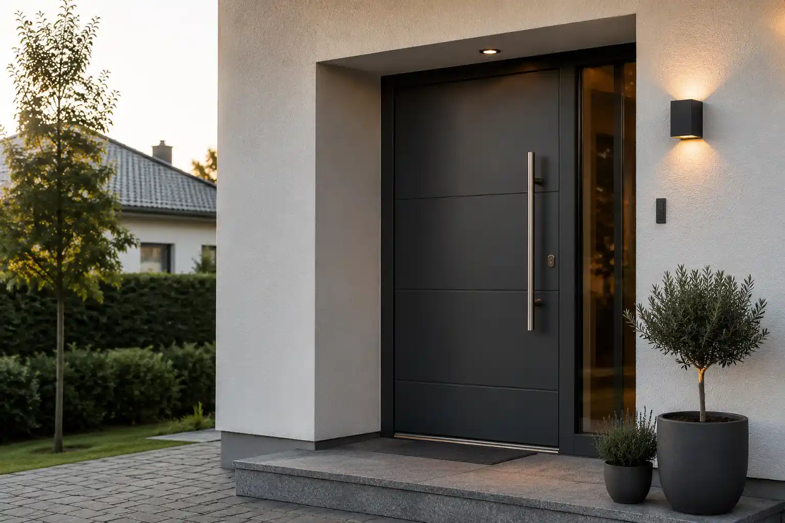 Moderne Haustür Einfamilienhaus ecowindow