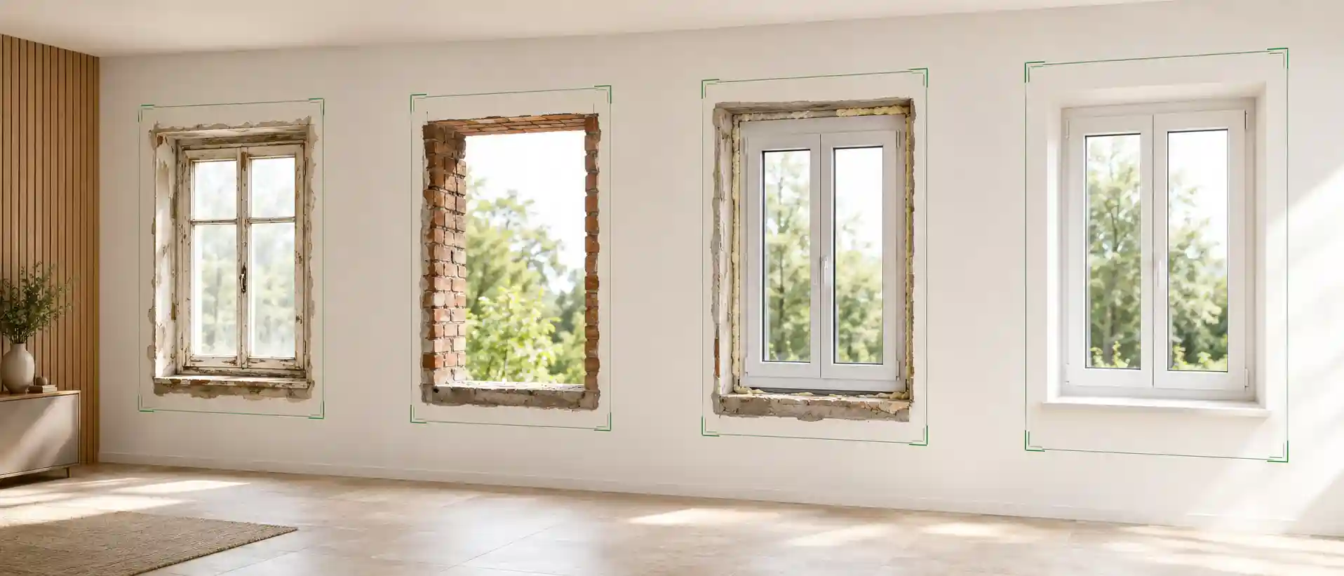 4 Schritte Fenstertausch - Laibung aufbereiten Schritt als Schritt 4