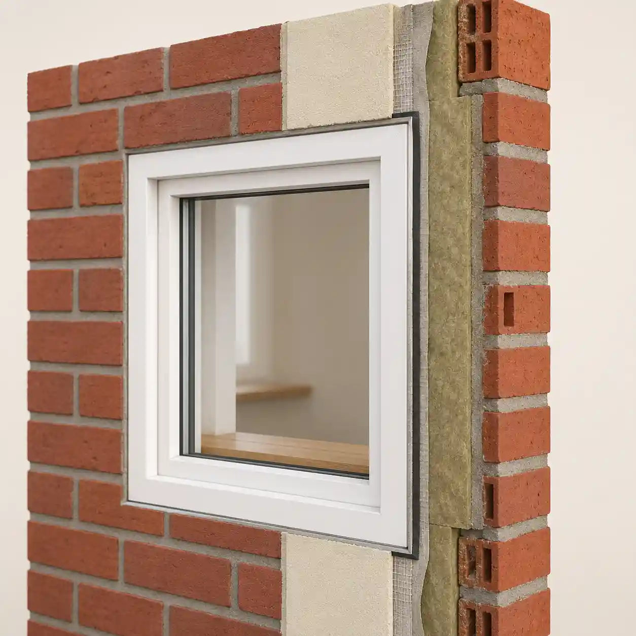 Stumpfer Anschlag - Fensterlaibung