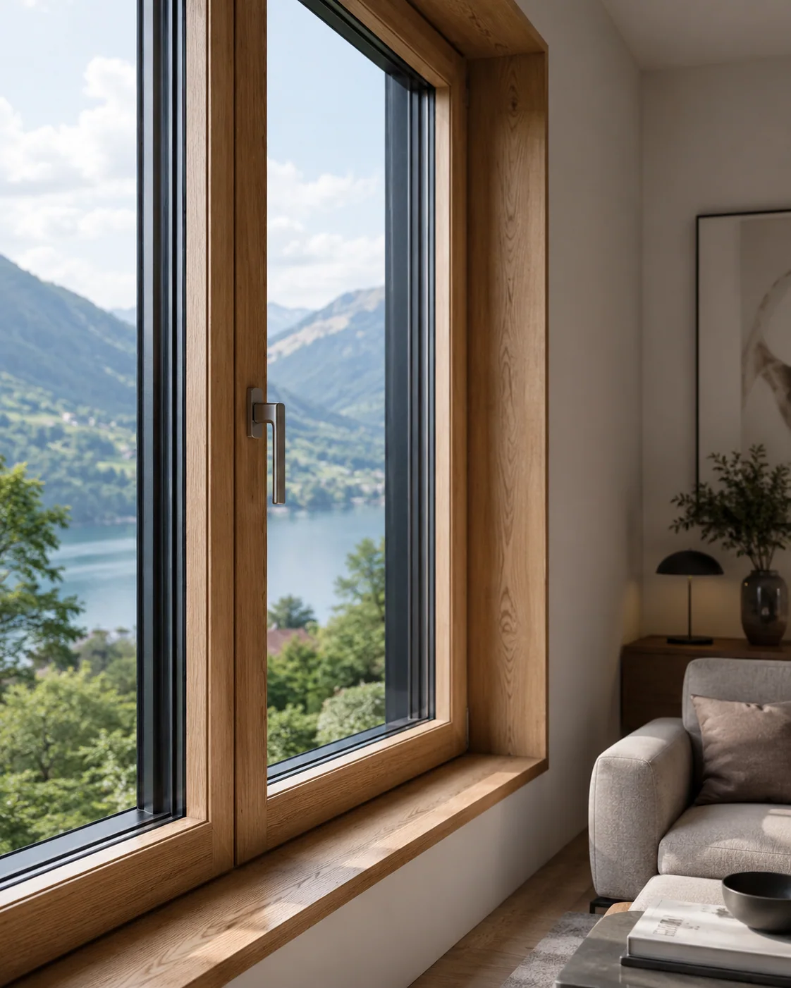 Holz-Alu-Fenster von ecowindow, Premium-Lösung, ecowindow