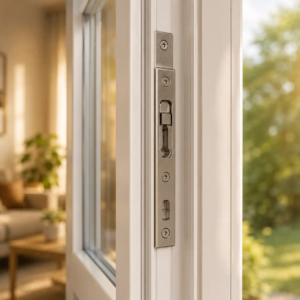Sicherheitsschließblech als verstärkter Fensterbeschlag bei ecowindow