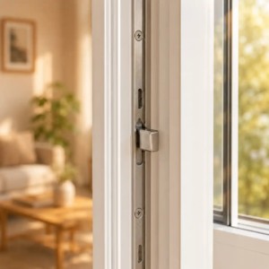 Sperrnocken als zusätzlicher Sicherheitsbeschlag bei ecowindow