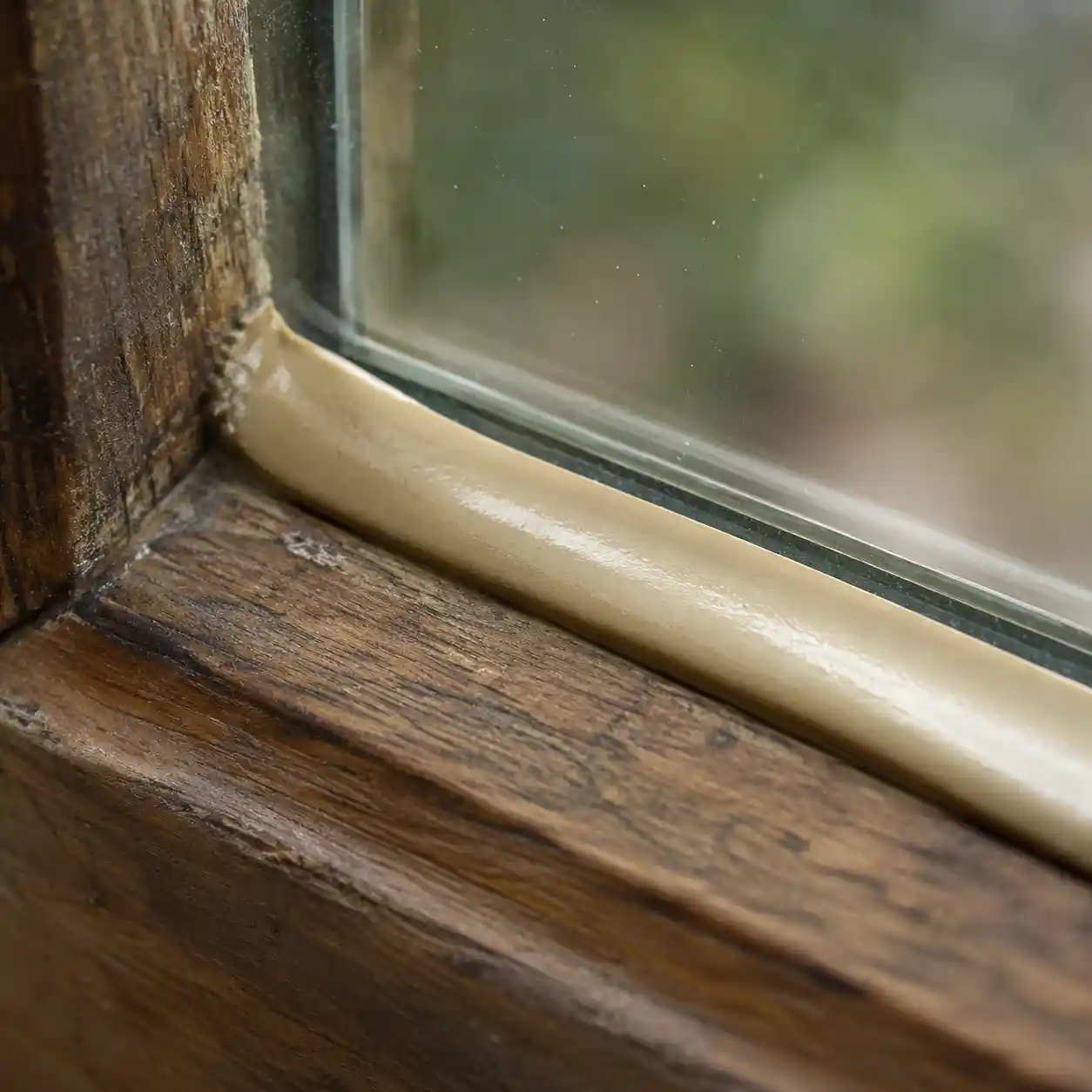 Saubere Kittfase glatt gezogen – ecowindow