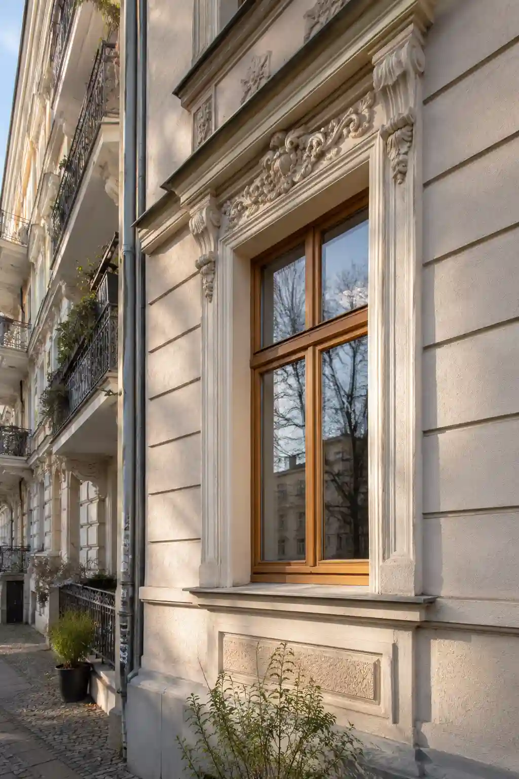 Modernes Fenster in Altbau-Fassade – ecowindow