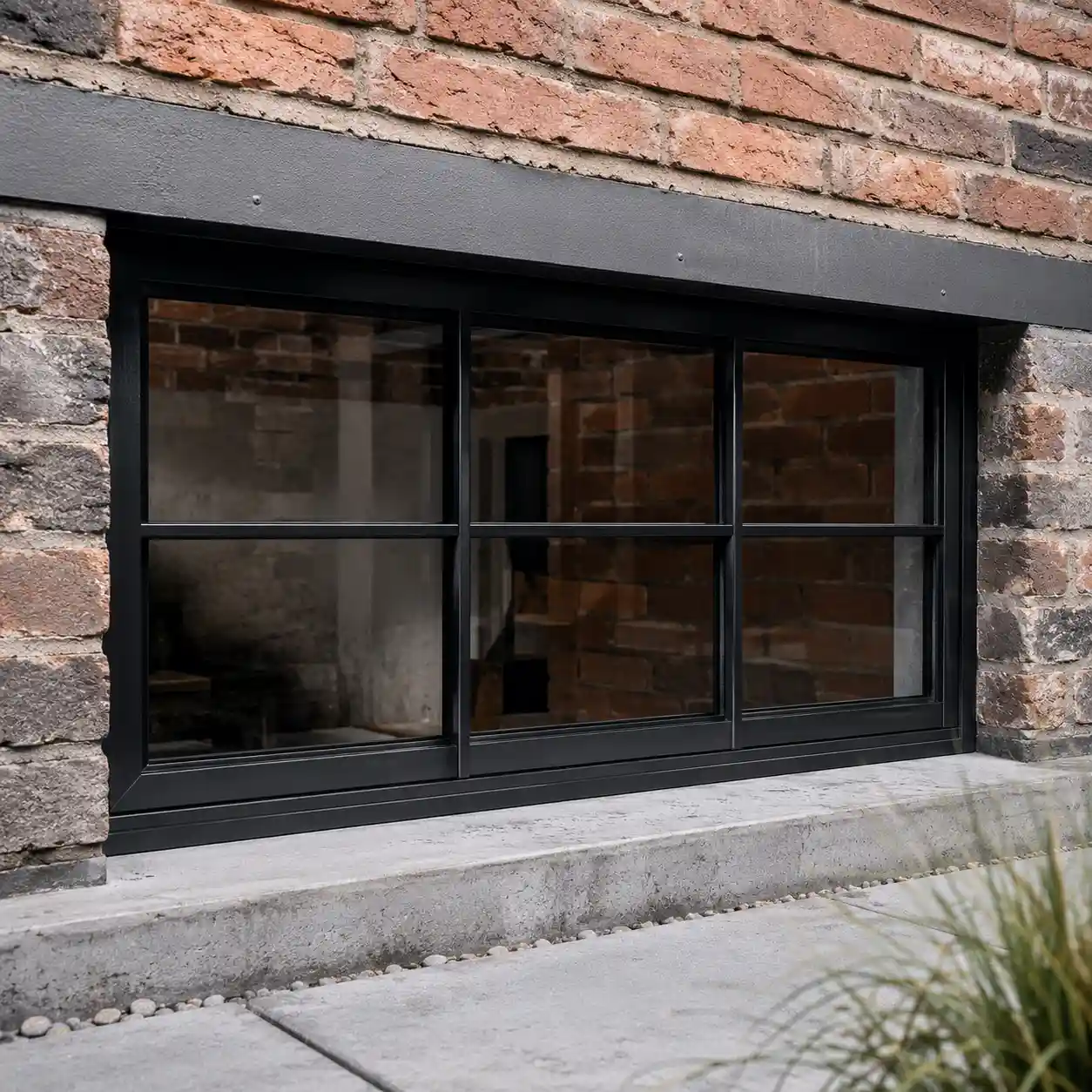 Kellerfenster Stahl Industrial-Stil