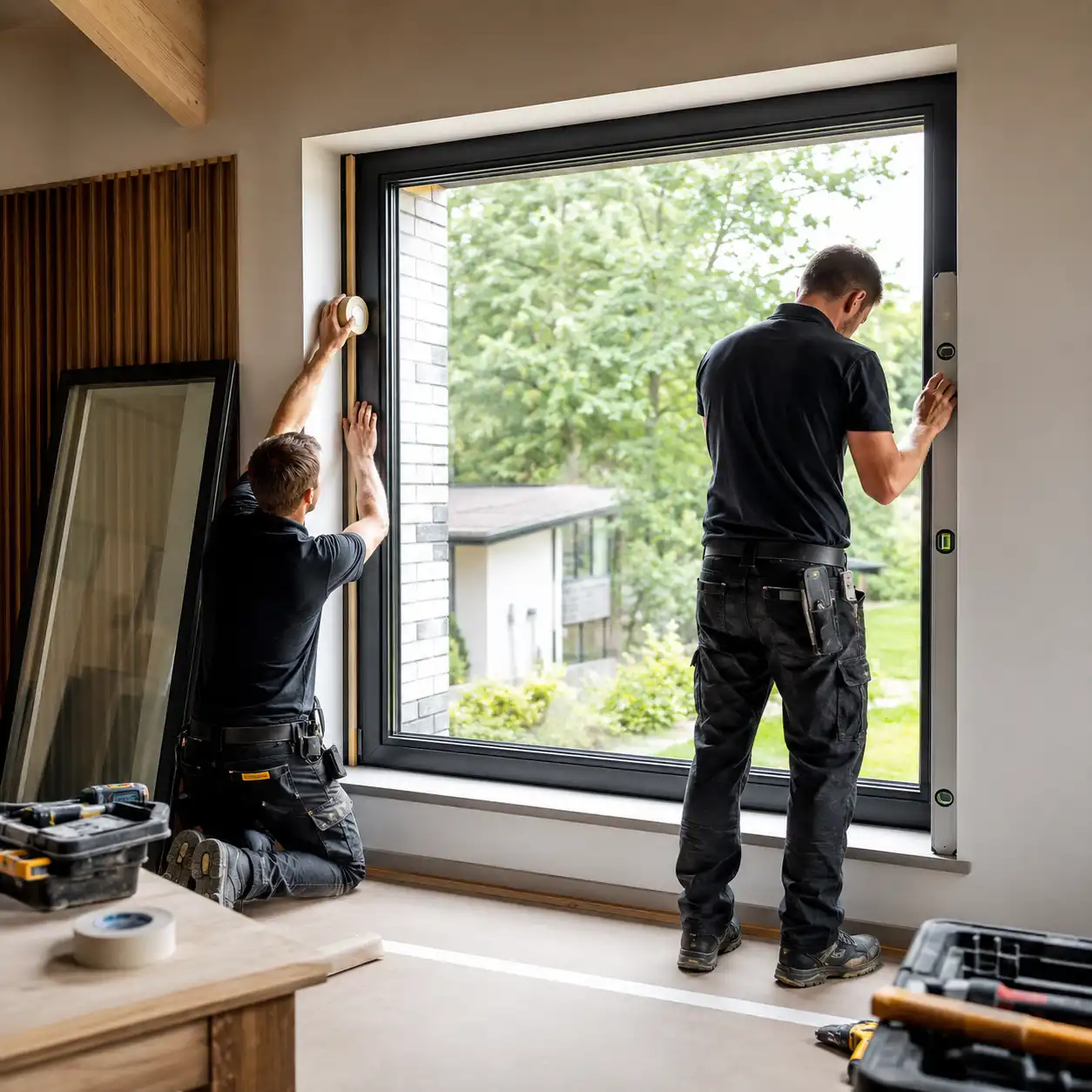 ecowindow-Monteure ecowindow-Monteure bauen Fenster und Tür ein, alles aus einer Hand