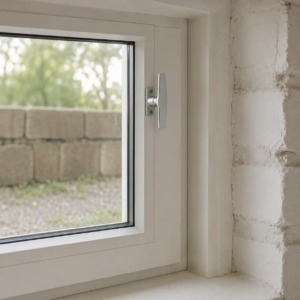 Knebelgriff als Fensterbeschlag bei ecowindow