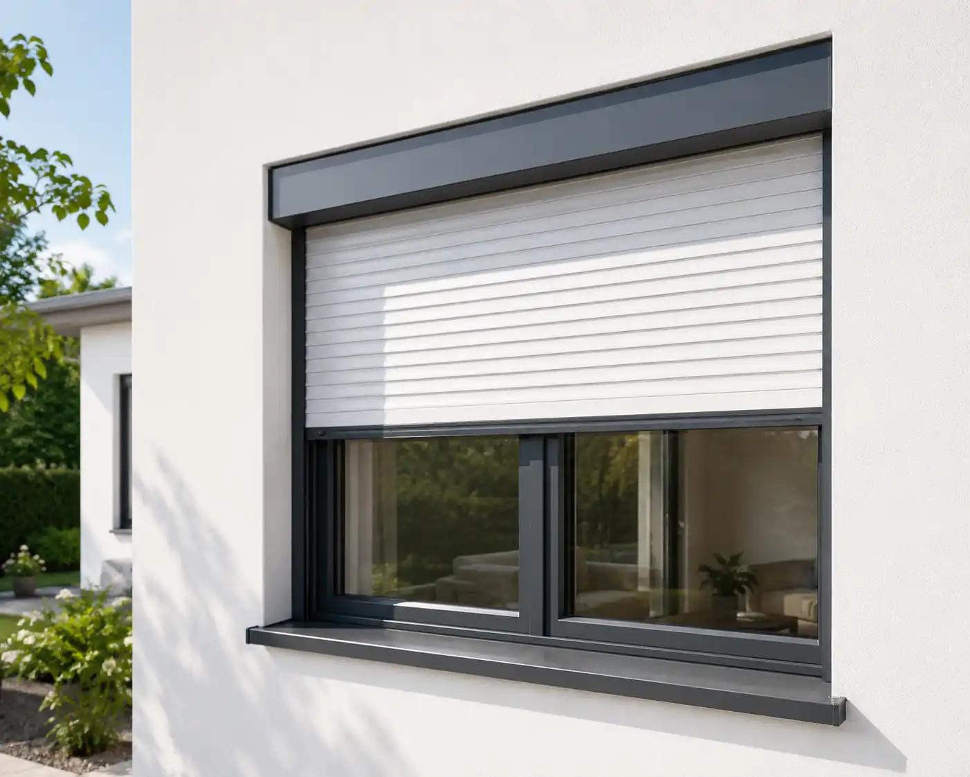 Rolladen als Hitzeschutz am Fenster, ecowindow