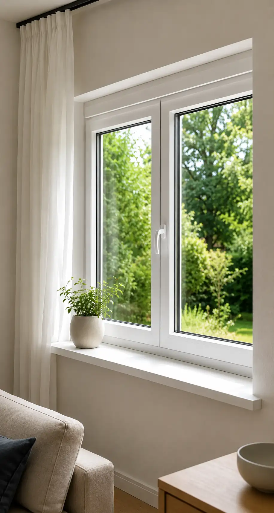 Fenster nach Fensterinstallation von Fenster Installationsdienst ecowindow