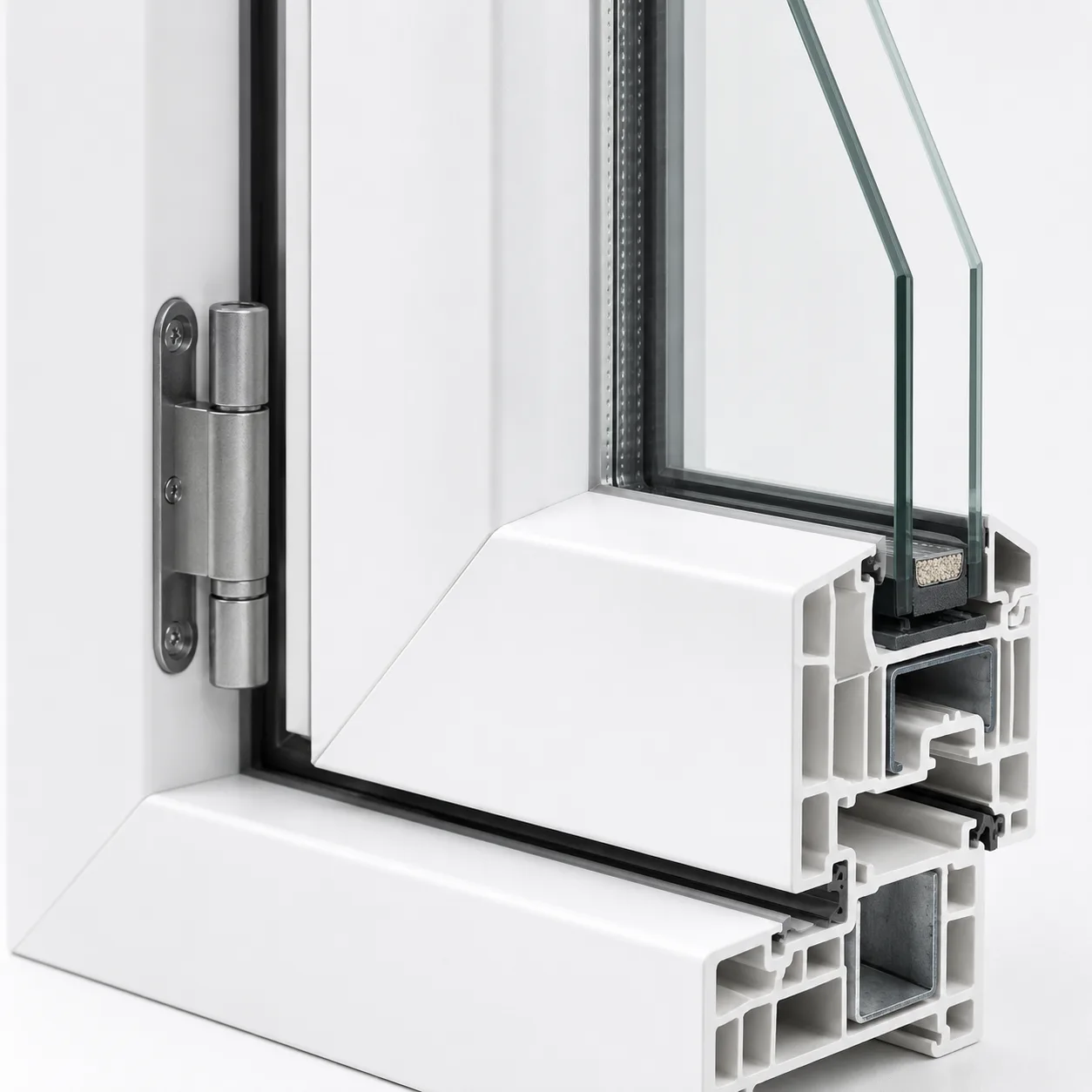 Kunststofffenster Querschnitt ecowindow