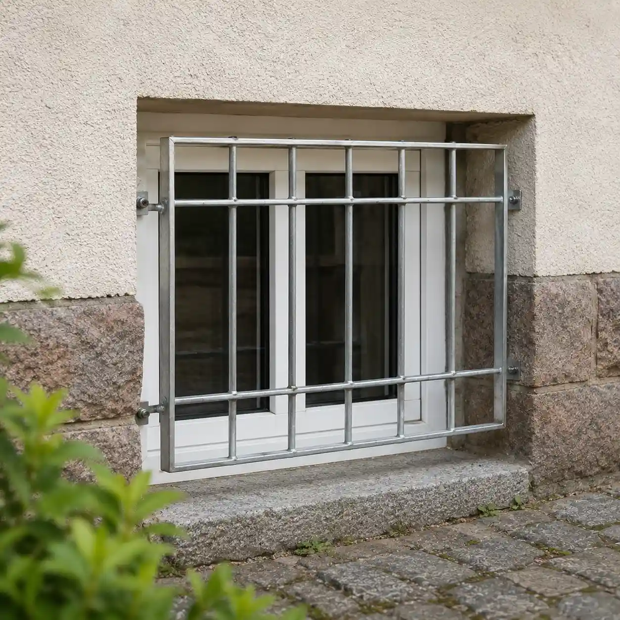 Kellerfenster mit Gitter