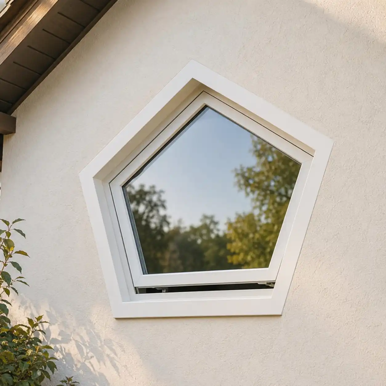 Schrägfenster mit Kipp-Öffnung zum Lüften von ecowindow