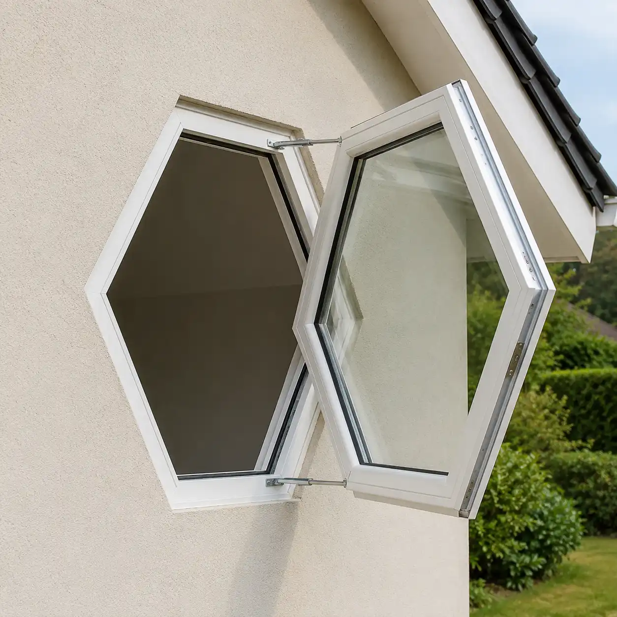 Schrägfenster mit Dreh-Kipp-Öffnung von ecowindow