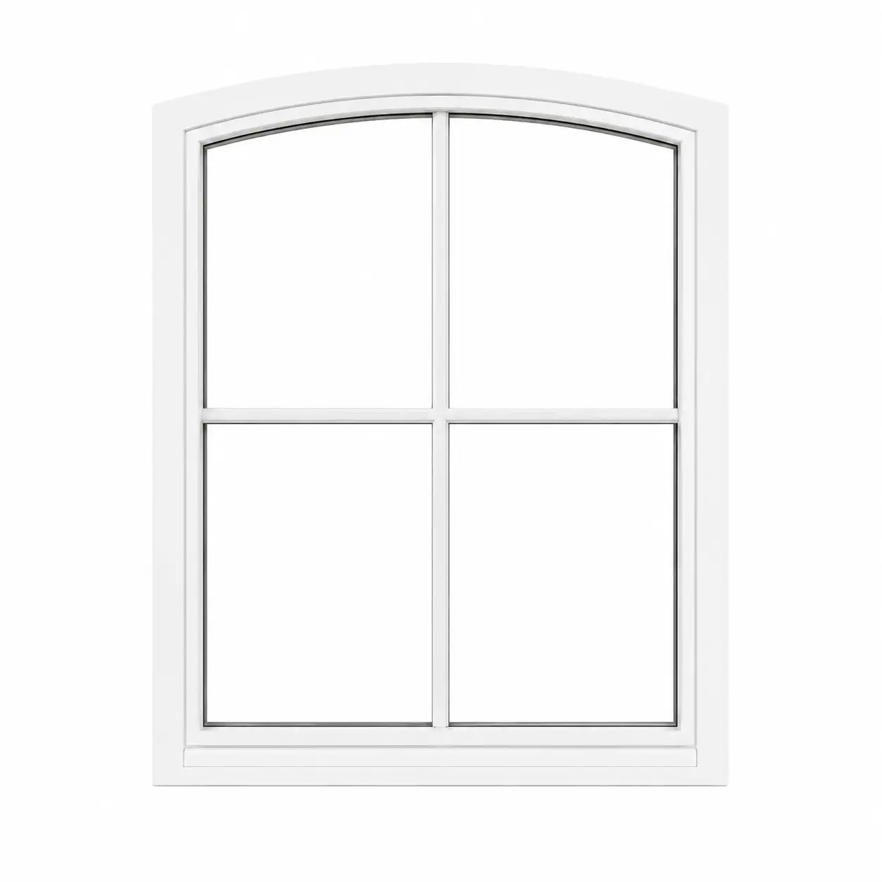 Segmentbogenfenster Segmentbogenfenster mit flachem Bogen von ecowindow