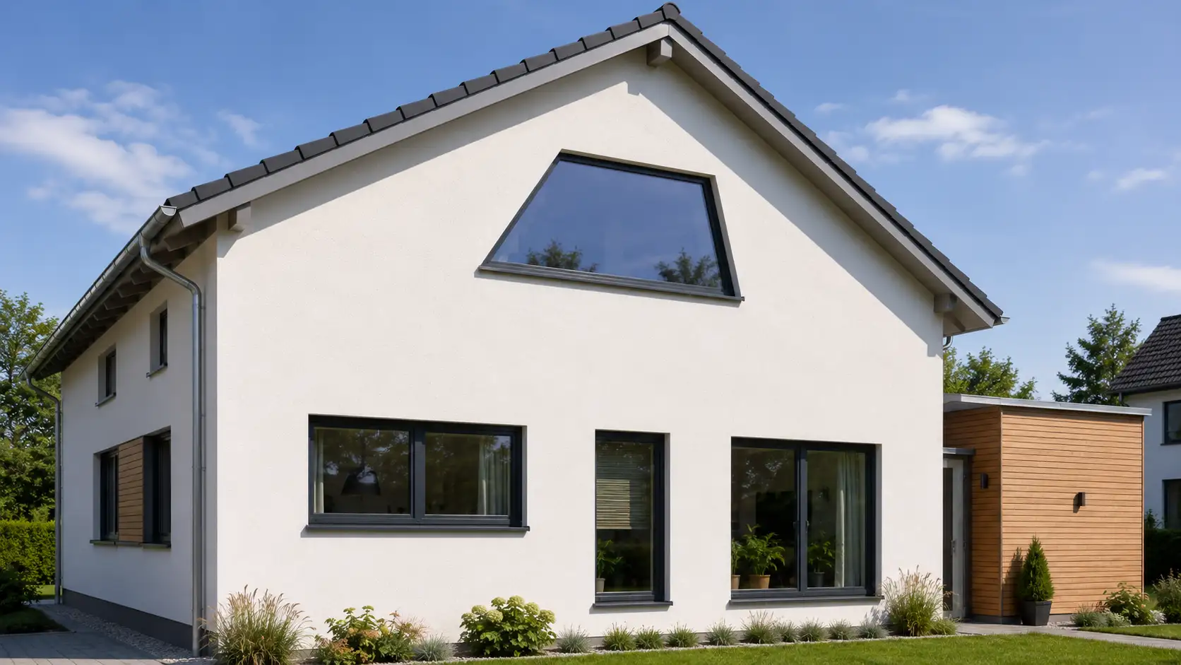 Asymmetrisches Trapezfenster