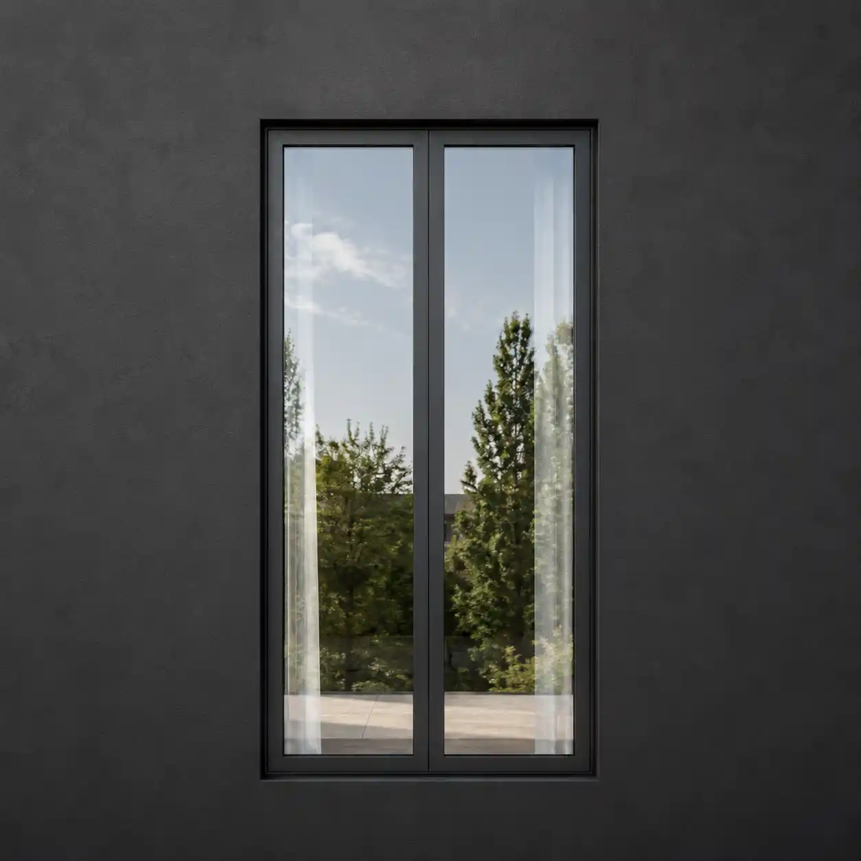 Bodentiefes Fenster mit absturzsichernder Verglasung ohne externes Geländer von ecowindow