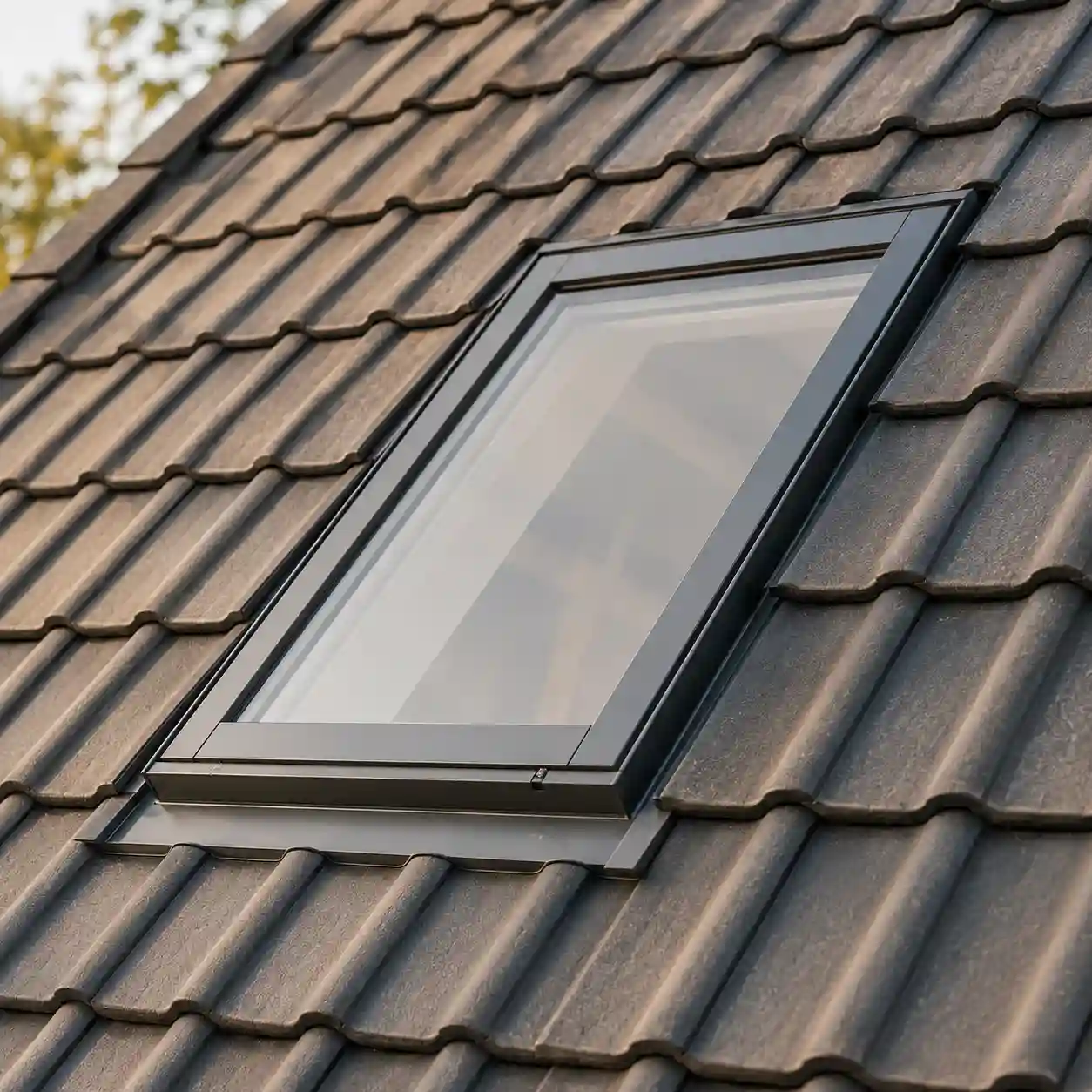 Klassisches Schwingfenster als Dachflächenfenster in der Dachschräge zur Übersicht bei ecowindow