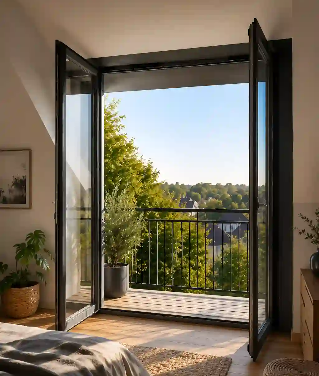 Bodentiefes Gaubenfenster mit Gaubenbalkon von ecowindow