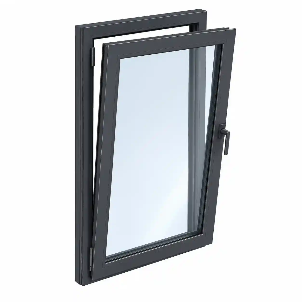 Skizze eines Dreh-Kipp-Fensters als Seitenelement im Wintergarten von ecowindow