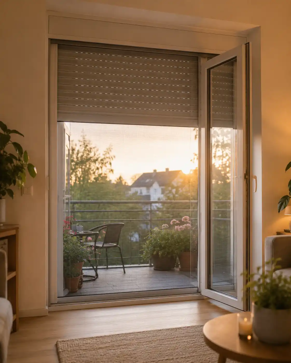 Balkontür mit Rollladen bei ecowindow