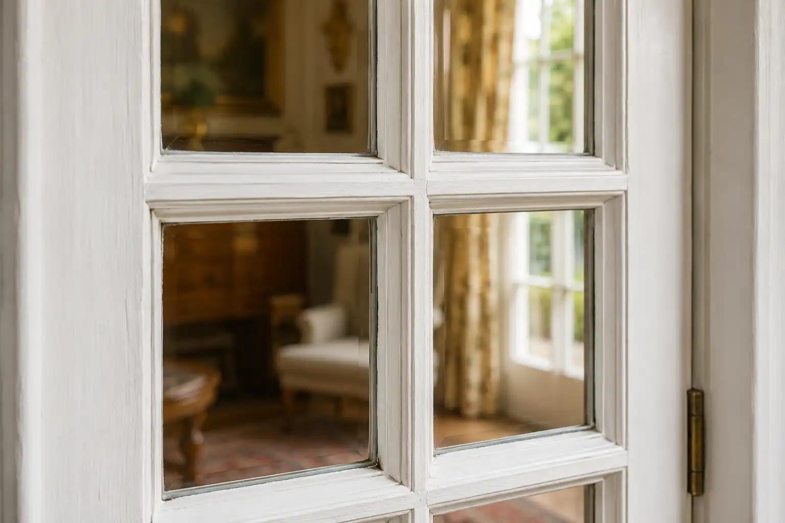 Glasteilende echte Sprosse Balkontür mit echten glasteilenden Sprossen für Altbau und Denkmal, ecowindow