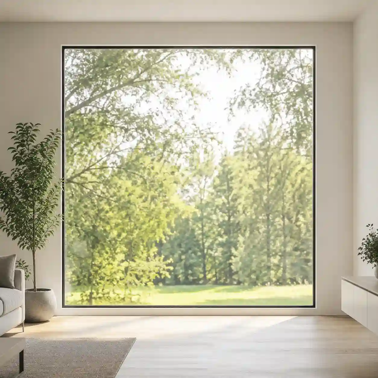 Festverglasung im Blendrahmen mit schmaler Ansicht von ecowindow
