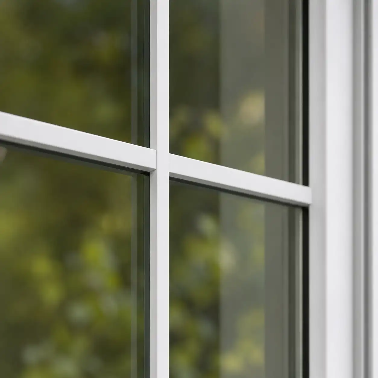 Schema einer Wiener Sprosse als aufgesetzte Kreuzsprosse im Kreuzsprossenfenster von ecowindow