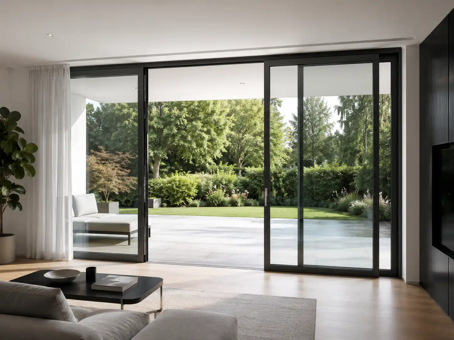Große Hebeschiebetür aus Aluminium von ecowindow