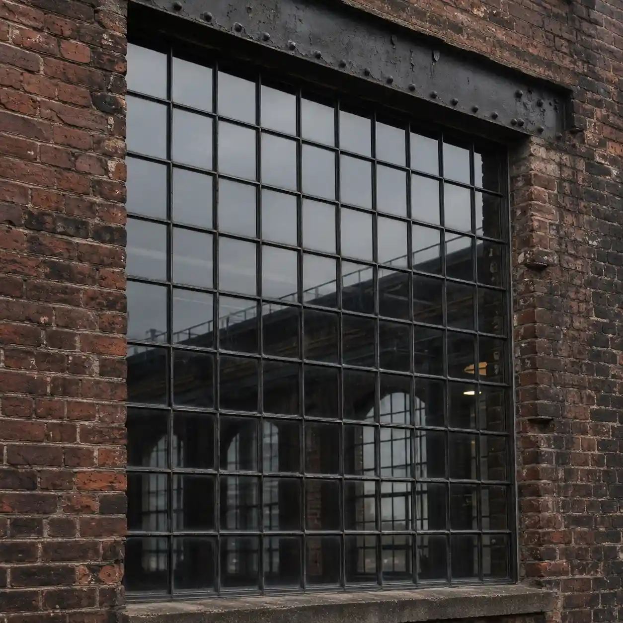 Industriefenster aus Kunststoff Industriefenster aus Kunststoff in Anthrazit mit Sprossen von ecowindow
