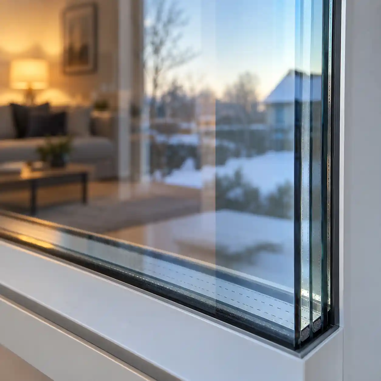 Beschichtete Innenscheibe und Gasfüllung als Wärmeschutzebene im Multifunktionsglas bei ecowindow
