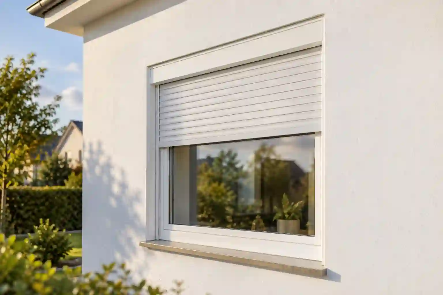 Aufsatzrollladen mit Insektenschutz Aufsatzkasten mit Rollladen und Insektenschutz direkt auf dem Fensterrahmen von ecowindow