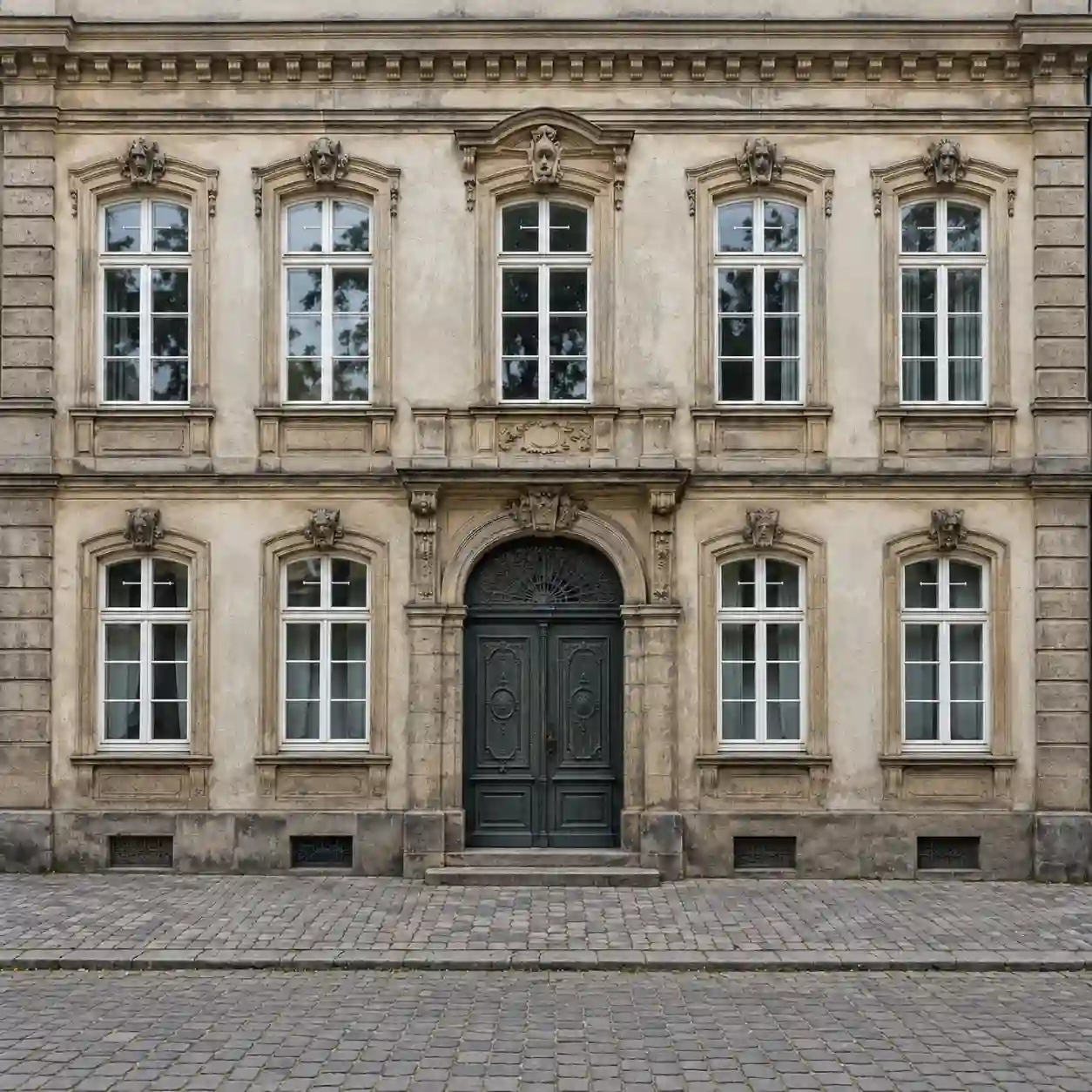Denkmalgeschützte Fassade mit echten Sprossenfenstern von ecowindow